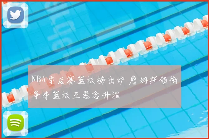 NBA季后赛篮板榜出炉 詹姆斯领衔争夺篮板王悬念升温